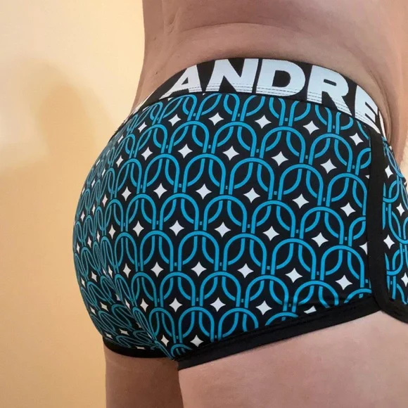 Andrew Christian Ace Boxer Briefs with Geometric Pattern - Picture 3 of 4